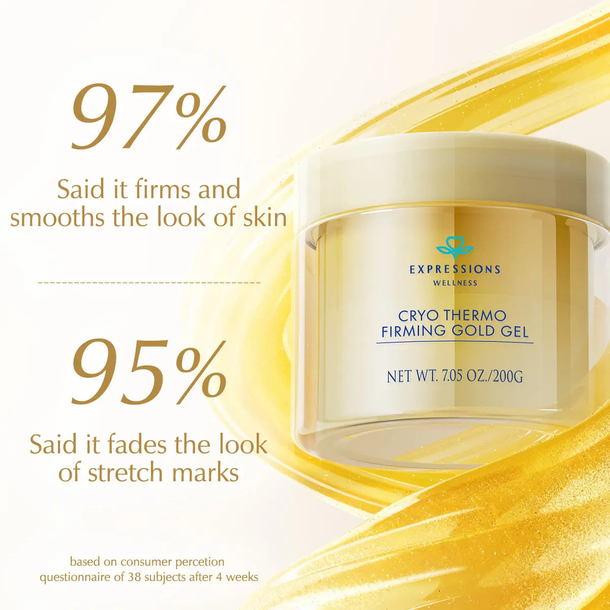 15-Day Smooth the Appearance of Cellulite ,Sculpting & Tightening Burn Gold Massage Cream | Cryo Thermo Firming Gold Gel for Belly Thigh Butt & Arm Firming Toning Moisturizing Sculpting & Smoothing|Unisex Body Contouring Treatment for Men & Women |200 G
